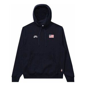 Nike SB Olympics 2024 USA Fleece Pullover Hoodie Navy Mens Size Small FZ4102-451